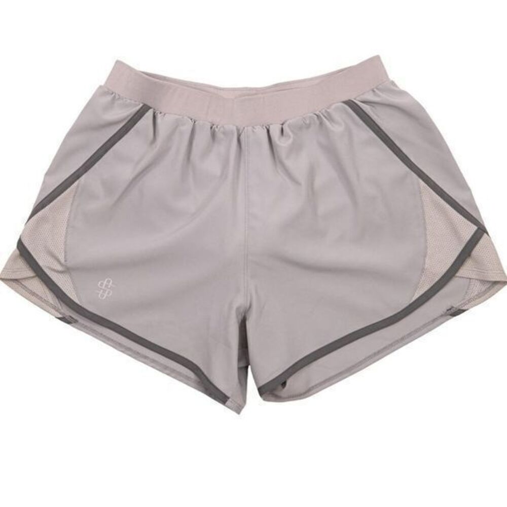 NWT Simply‎ Southern Women’s Athletic Shorts Dark Gray Piping Grey Size Large